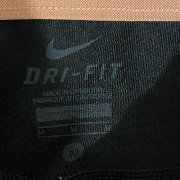 Women's Nike Compression Capri Leggings SIZE MED Dri Fit Run Fast Live Fearless. - Picture 5 of 12